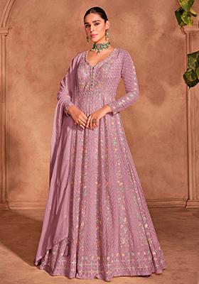 Pink Embroidered Silk Salwar Kameez