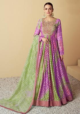 Multicolor Printed Muslin Kurta Set