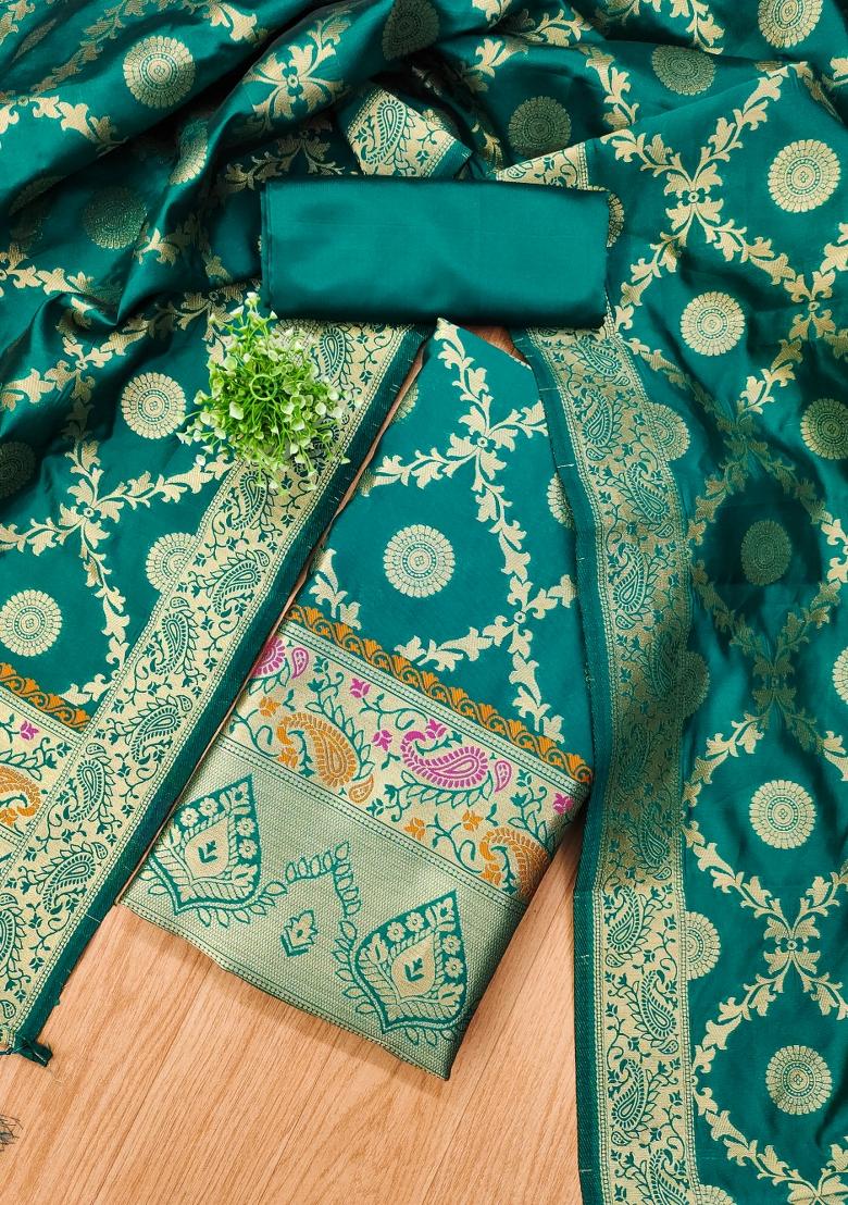 Rama Woven Silk Dress Material