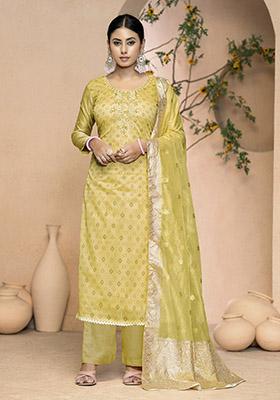 Grey Embroidered Modal Dress Material