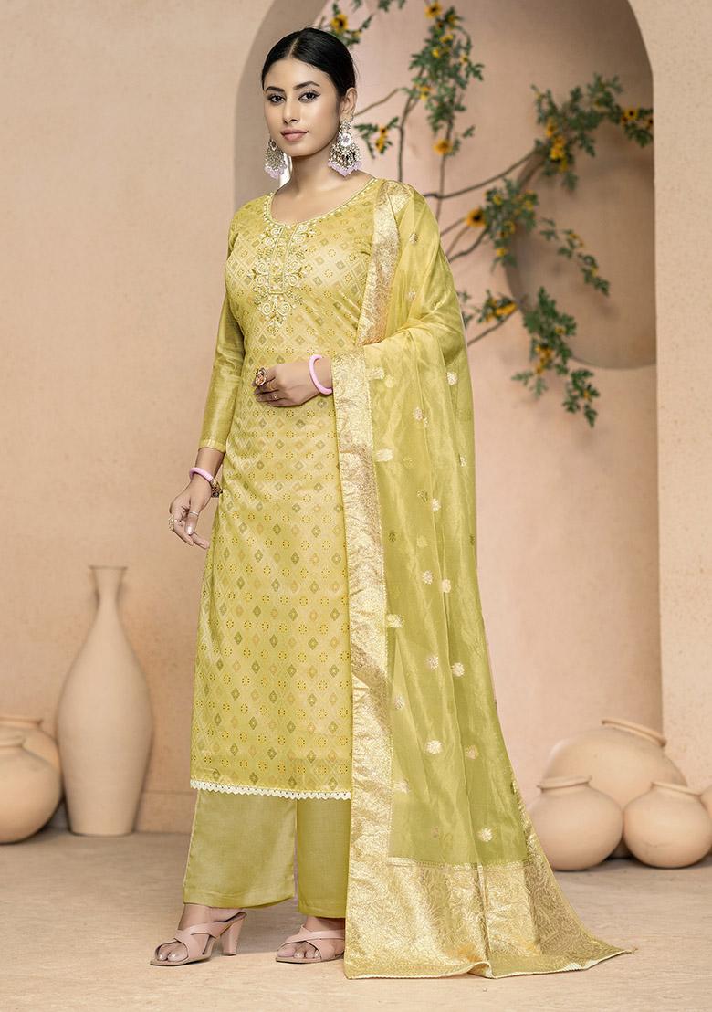 Grey Embroidered Modal Dress Material