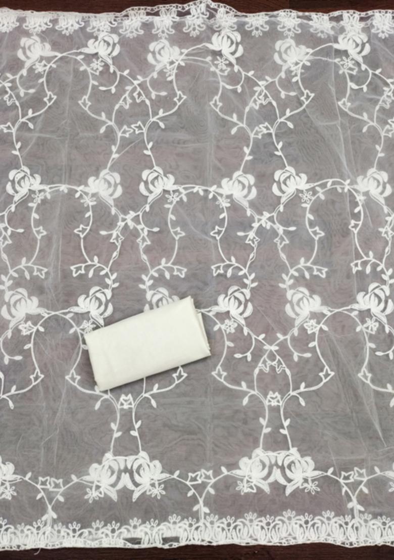 Magenta Solid Georgette Dress Material