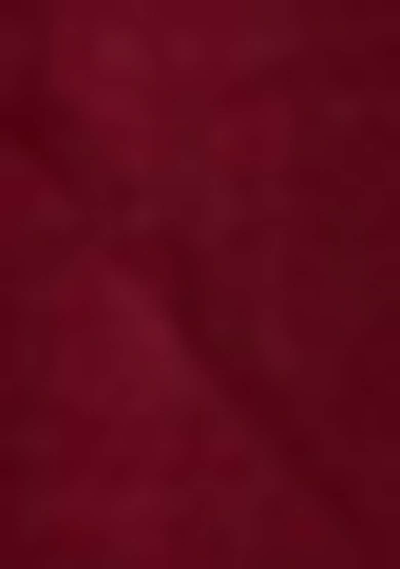 Maroon Embroidered Art Silk Blend Anarkali With Dupatta With Dupatta - Indya