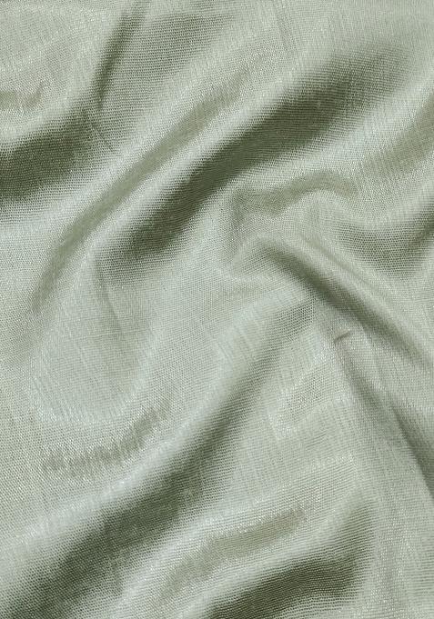 Olive Green Embroidered Jacquard Dress Material