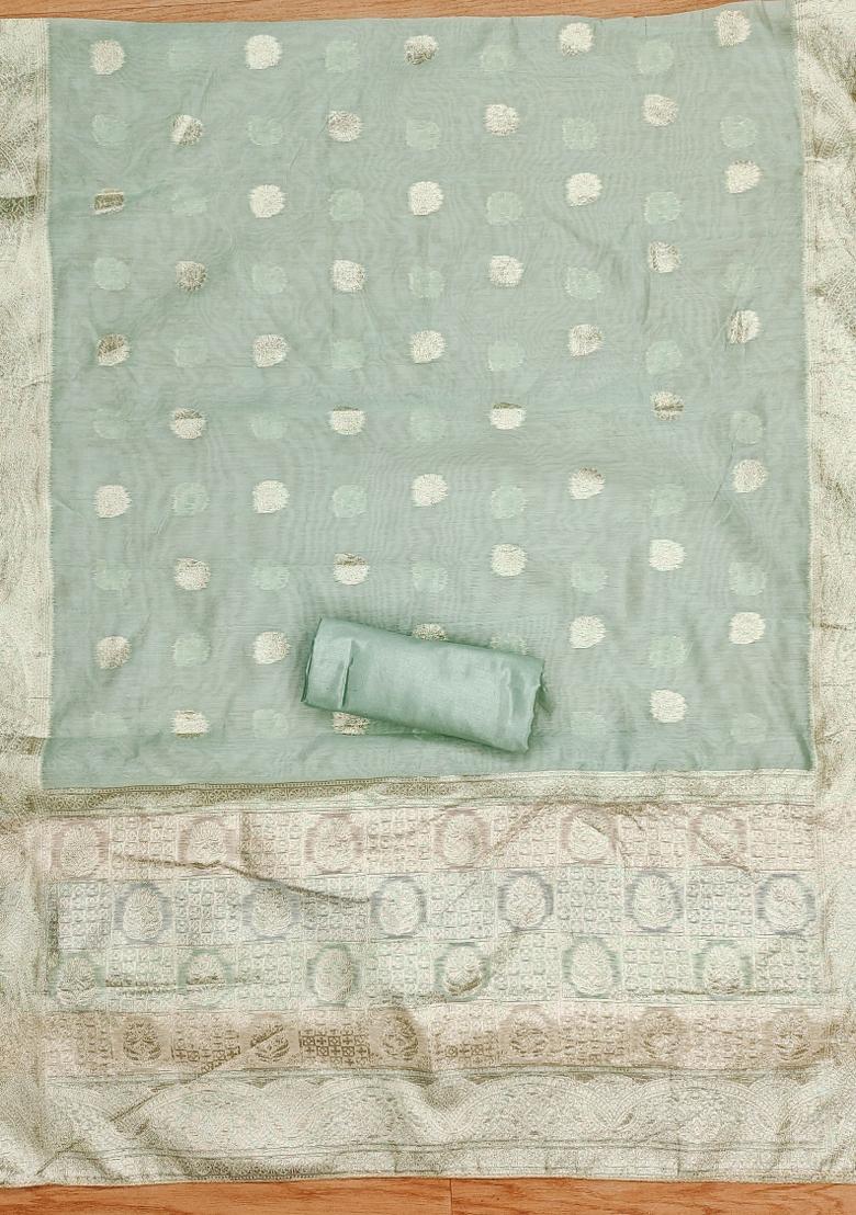 Multicolor Embroidered Jacquard Dress Material