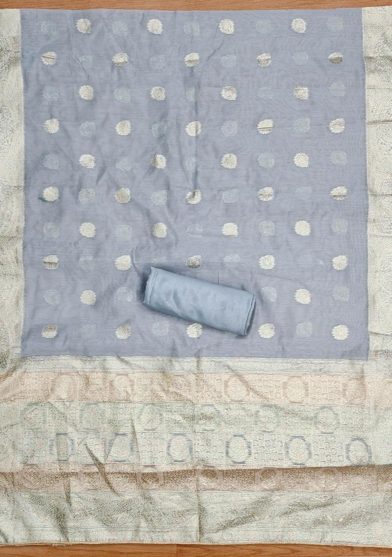 Multicolor Embroidered Jacquard Dress Material