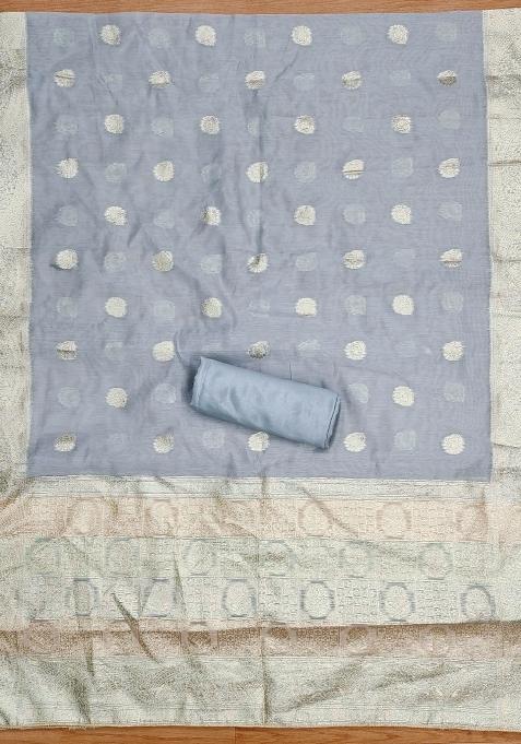 Multicolor Embroidered Jacquard Dress Material