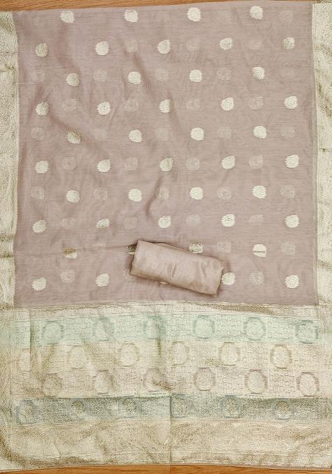 Multicolor Embroidered Jacquard Dress Material