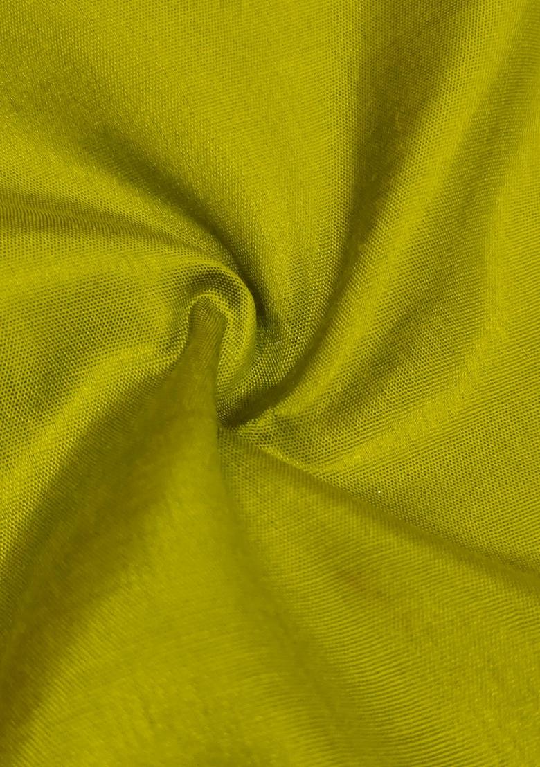 Off White Embroidered Chanderi Dress Material - Indya