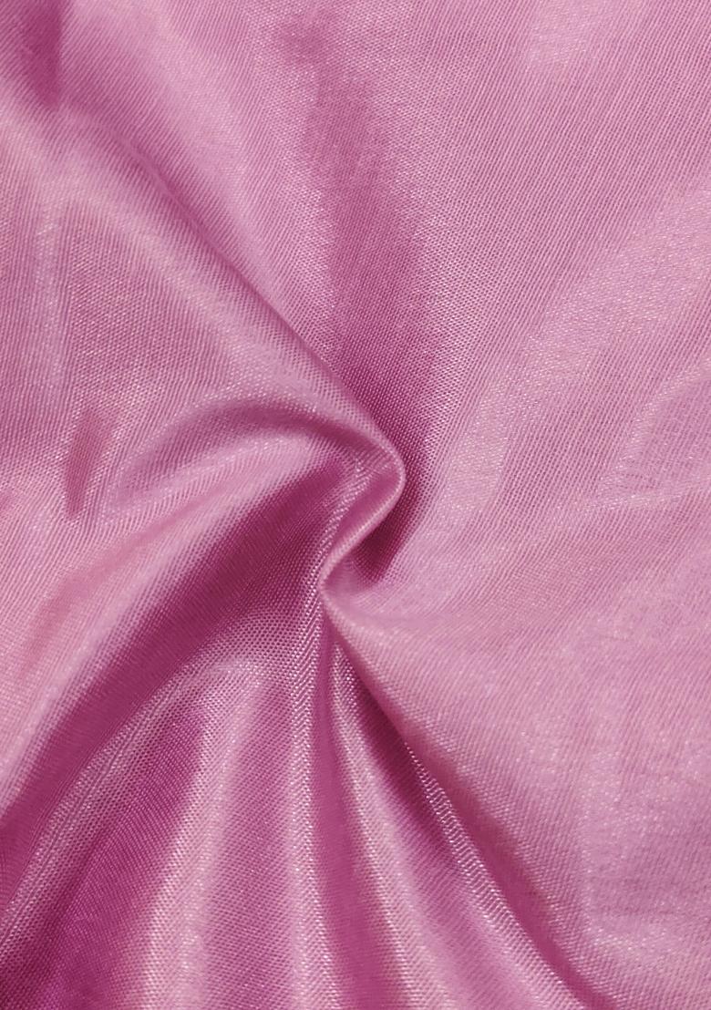 Off White Embroidered Chanderi Dress Material - Indya