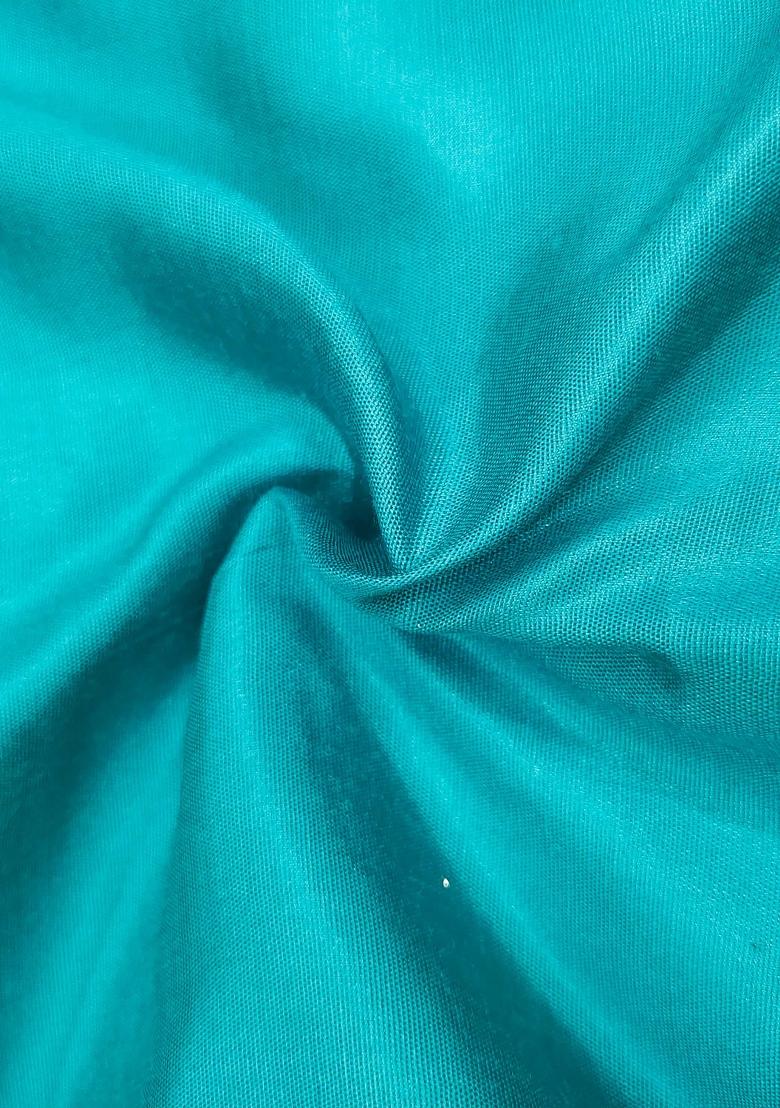 Off White Embroidered Chanderi Dress Material