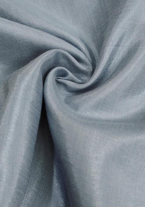 Grey Embroidered Silk Dress Material