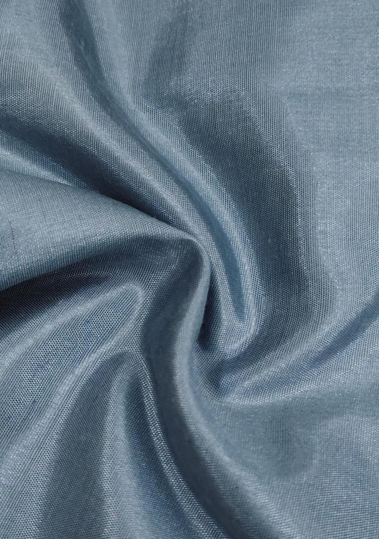 Grey Embroidered Jacquard Dress Material - Indya