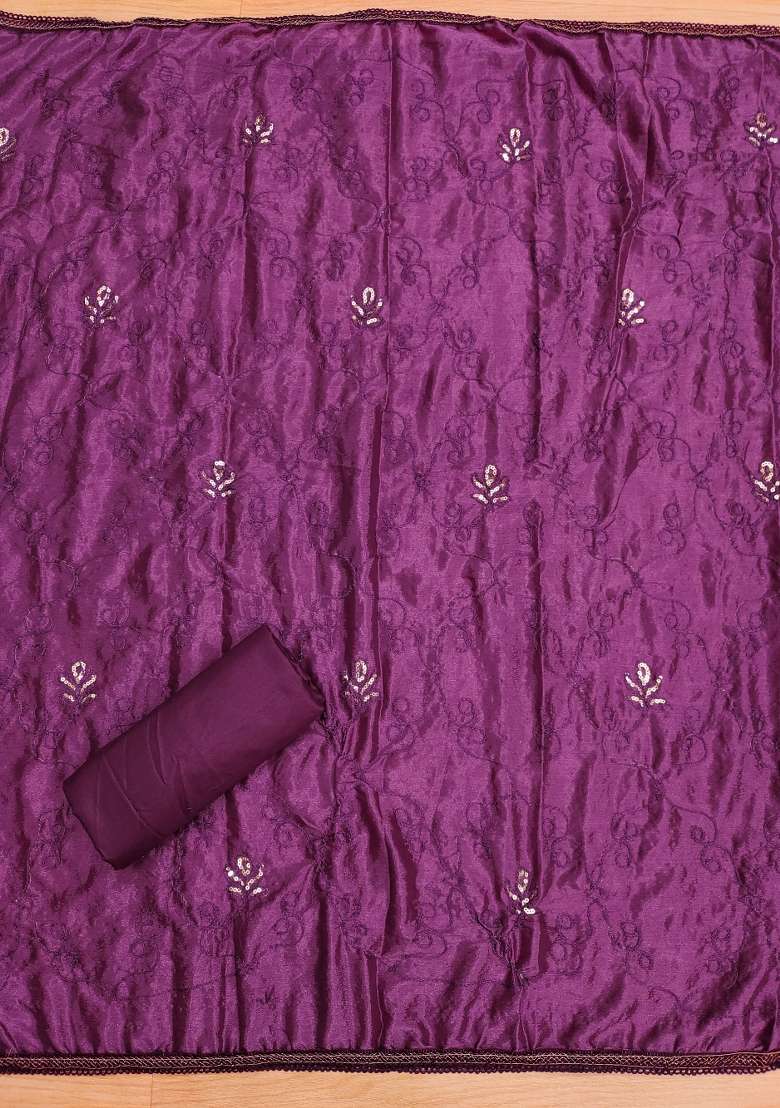 Multicolor Embroidered Cotton Straight Kurta Set - Indya