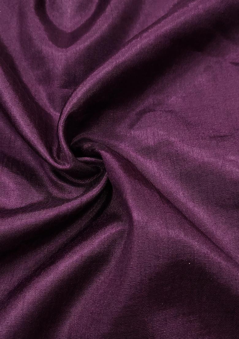 Voilet Embroidered Viscose Dress Material