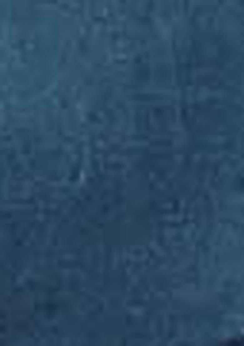 Teal Blue Embroidered Viscose Dress Material