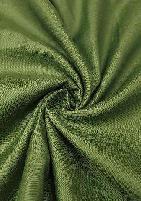 Sea Green Embroidered Blended Dress Material