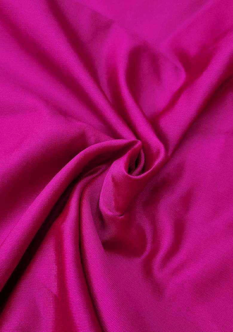 Pink Zari Work Silk Blend Punjabi Suit - Indya
