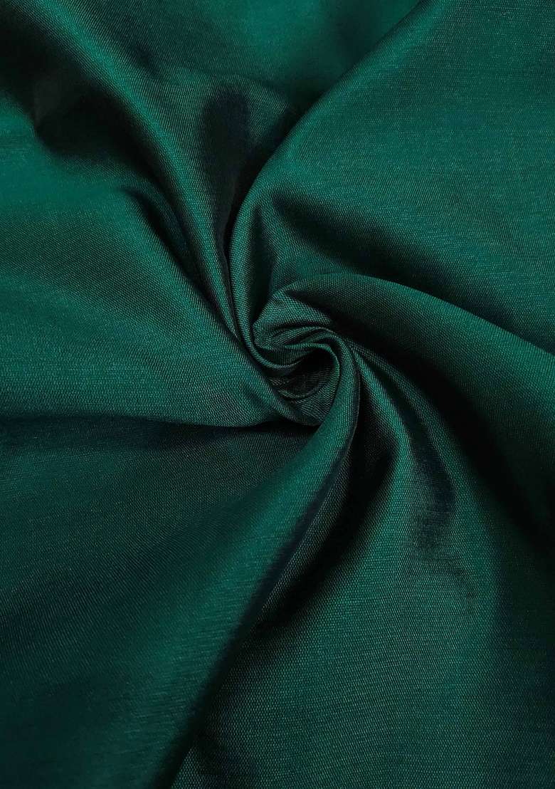 Green Jacquard Silk Blend Straight Kurta Set - Indya