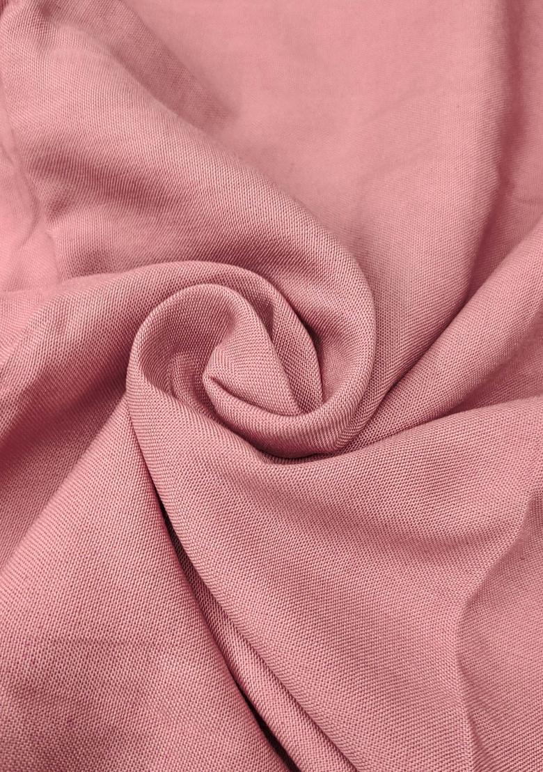 Peach Embroidered Silk Dress Material