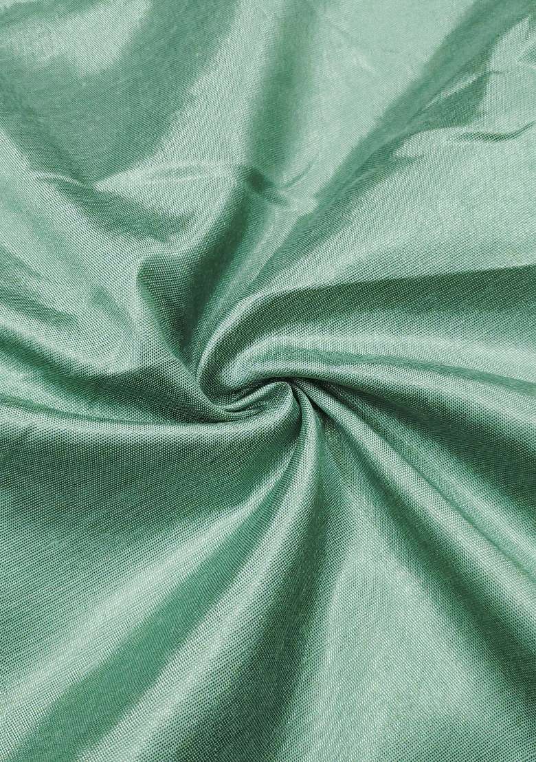 Sea Green Embroidered Organza Pakistani Suit Set - Indya