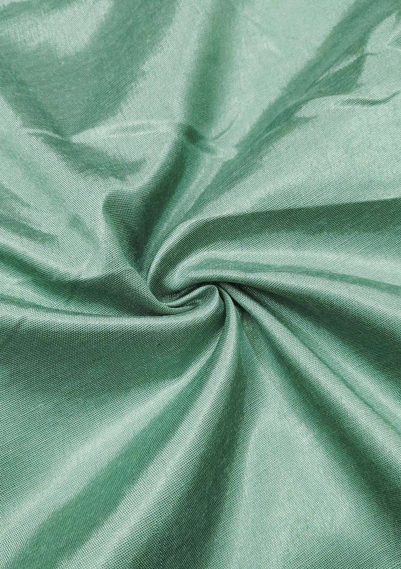 Sea Green Embroidered Organza Straight Kurta Set - Indya