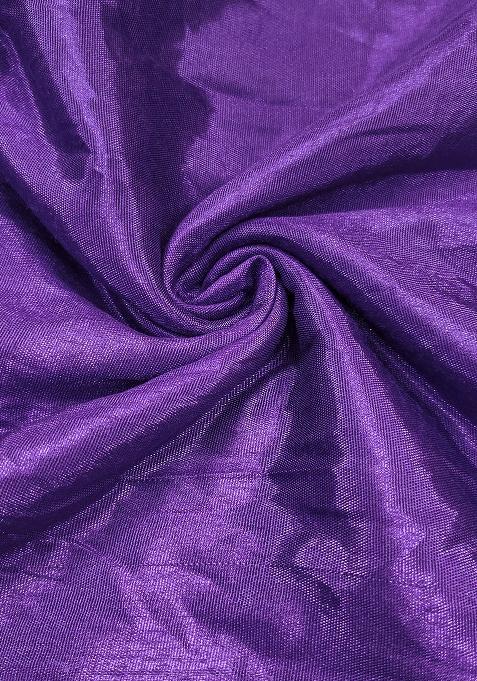 Blue Embroidered Muslin Dress Material