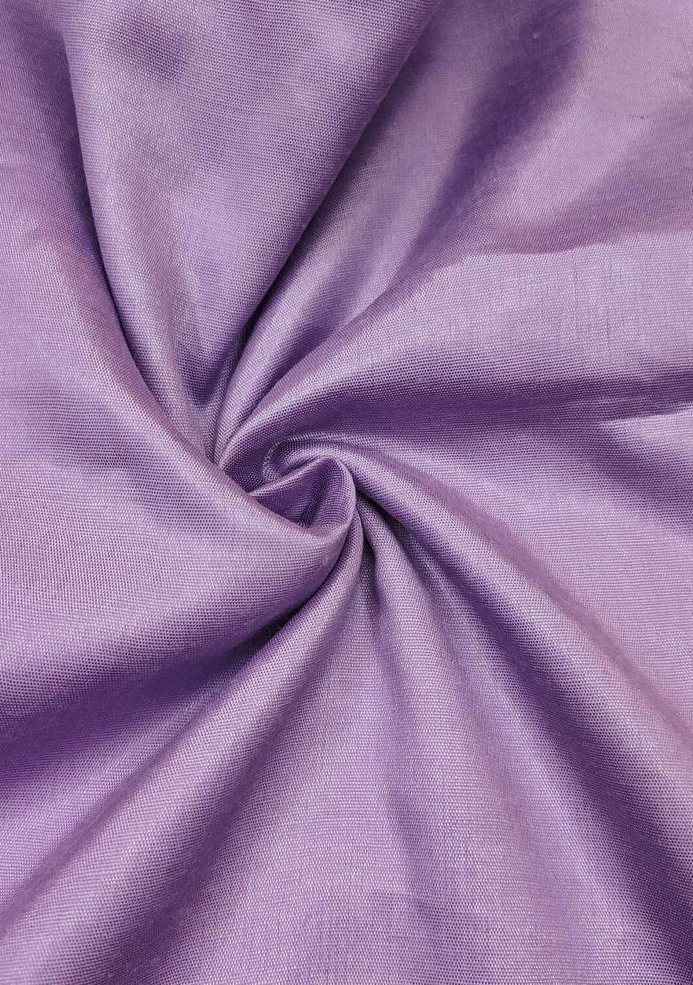 Purple Embroidered Viscose Dress Material - Indya