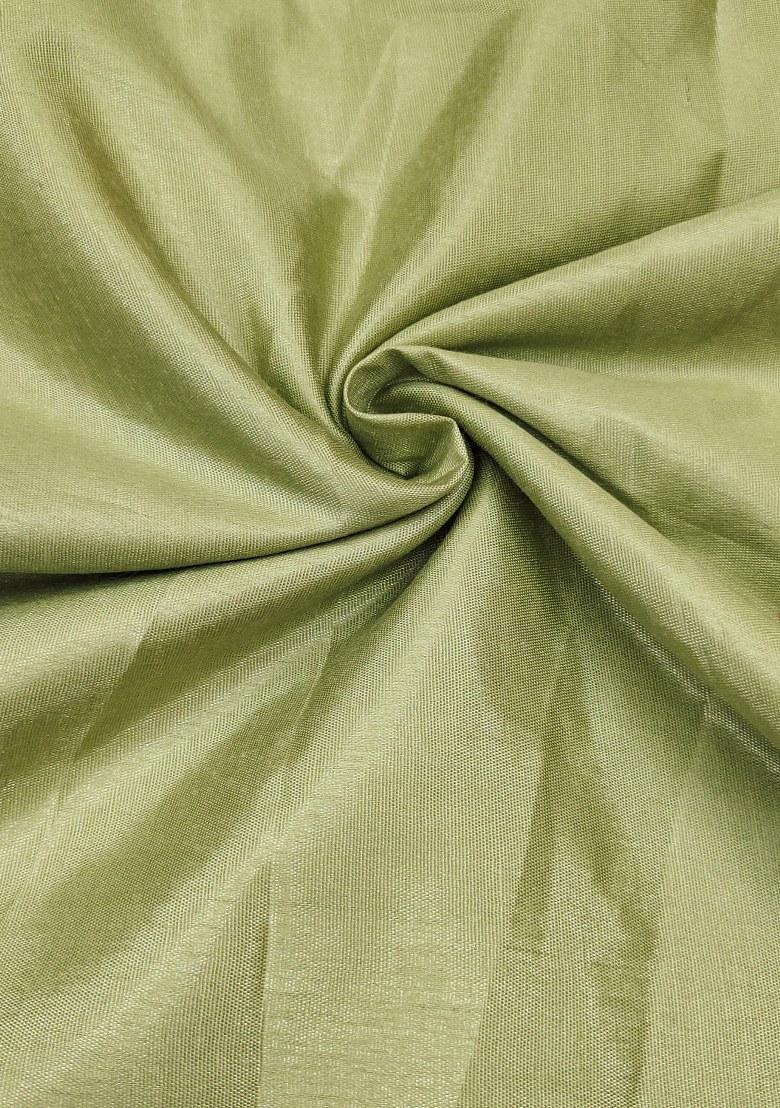 Light Green Embroidered Viscose Dress Material