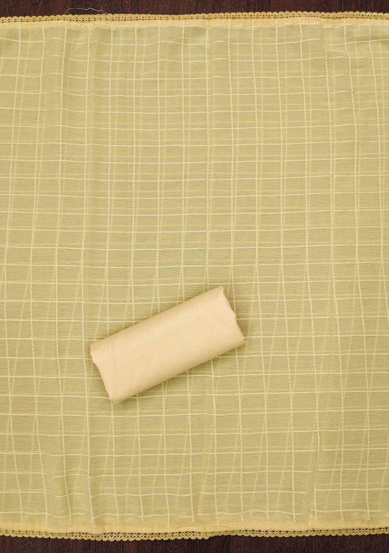 Multicolor Embroidered Cotton Blend Dress Material - Indya