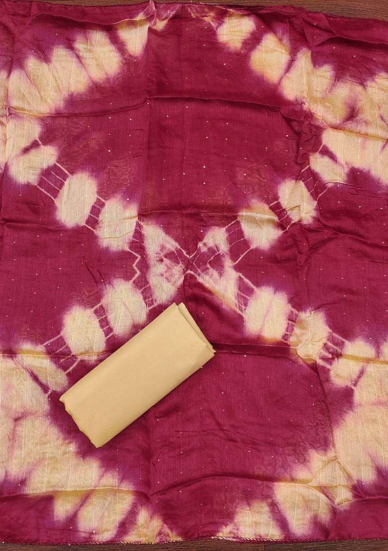 Maroon Embroidered Blended Straight Kurta Set - Indya