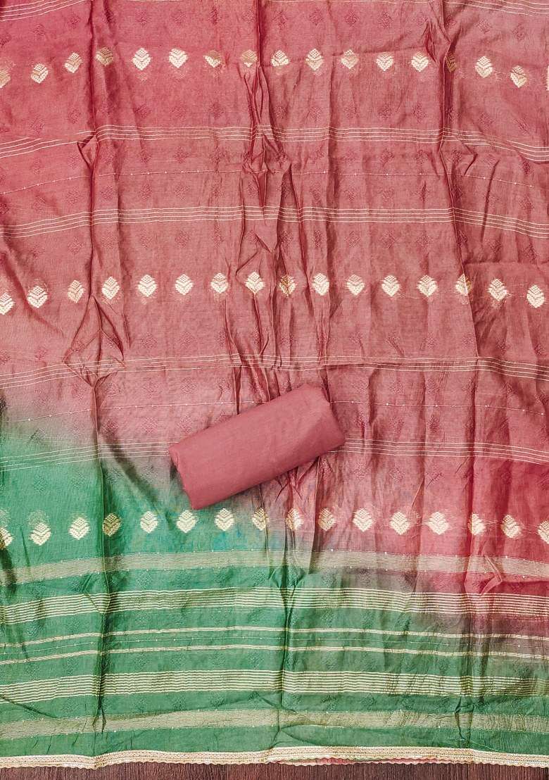 Rust Embroidered Cotton Straight Kurta Set - Indya