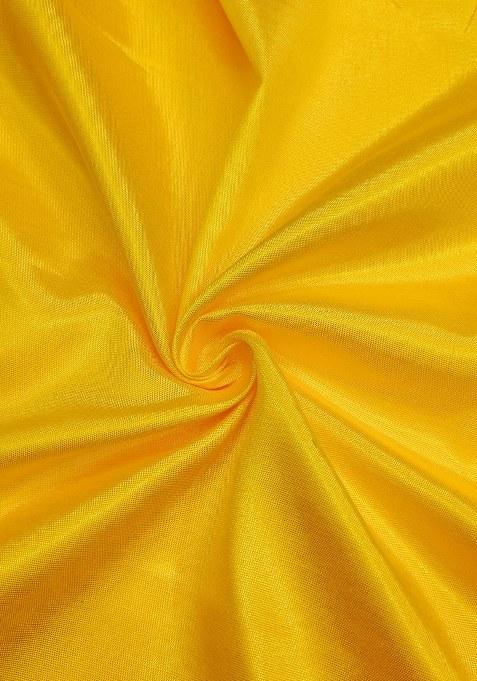 Yellow Embroidered Viscose Dress Material