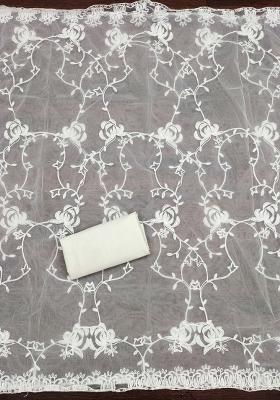 Multicolor Embroidered Georgette Dress Material