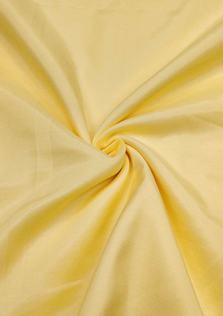 Yellow Embroidered Blended Straight Kurta Set - Indya
