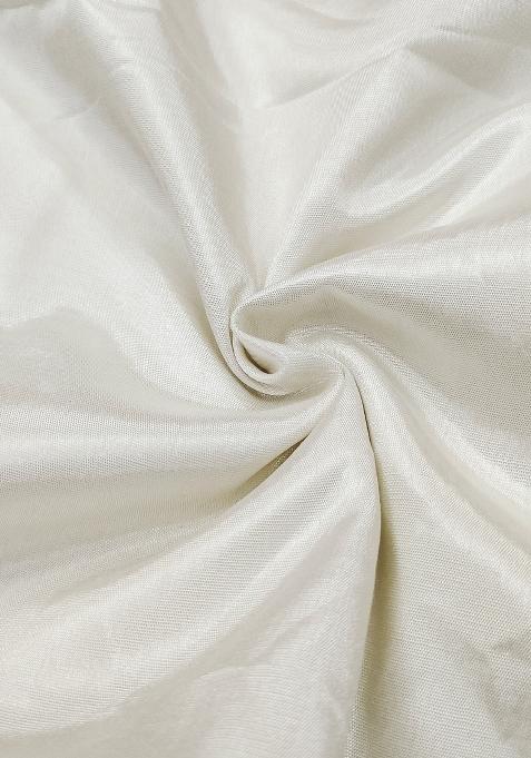 White Embroidered Chanderi Dress Material