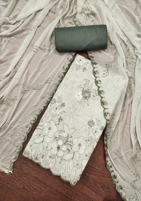 Multicolor Embroidered Blended Straight Kurta Set