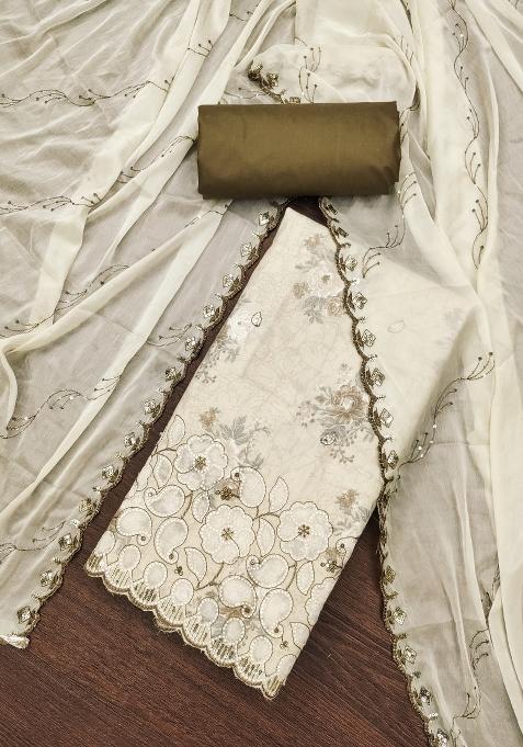 Multicolor Embroidered Blended Straight Kurta Set