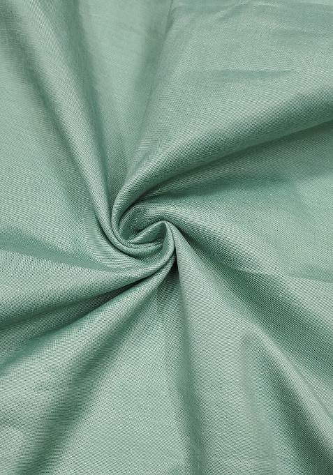 Light Green Embroidered Viscose Dress Material