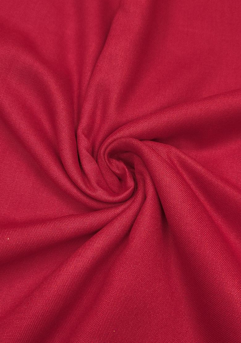 Multicolor Embroidered Cotton Blend Dress Material - Indya