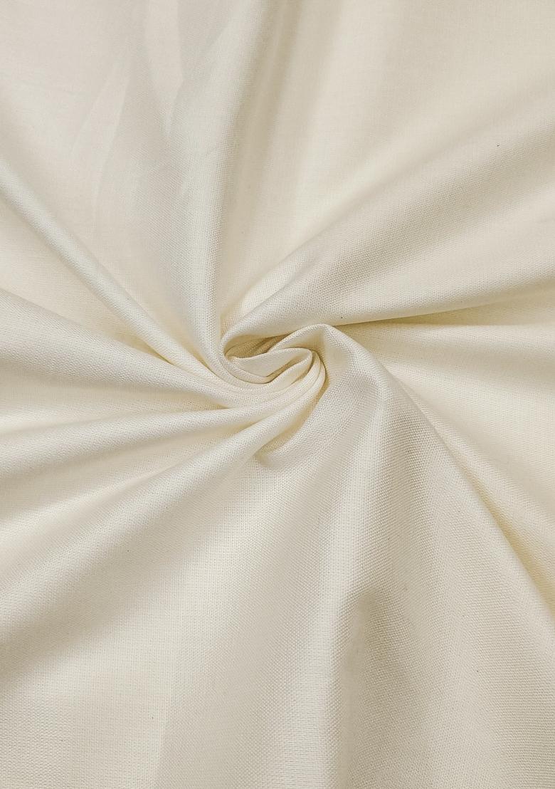 Light Green Embroidered Cotton Blend Dress Material