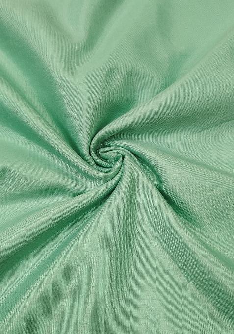 Light Green Embroidered Chanderi Dress Material