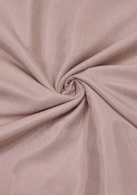 Grey Embroidered Chanderi Dress Material