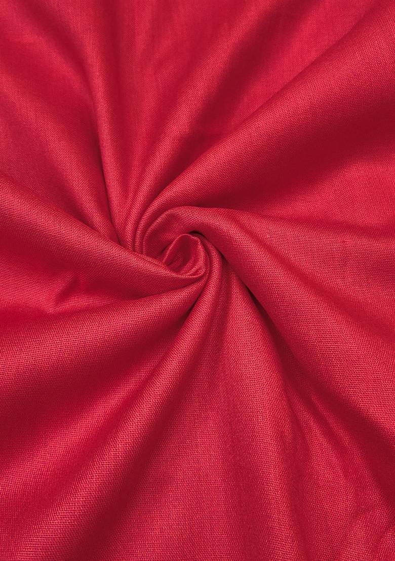 Multicolor Embroidered Cotton Blend Dress Material