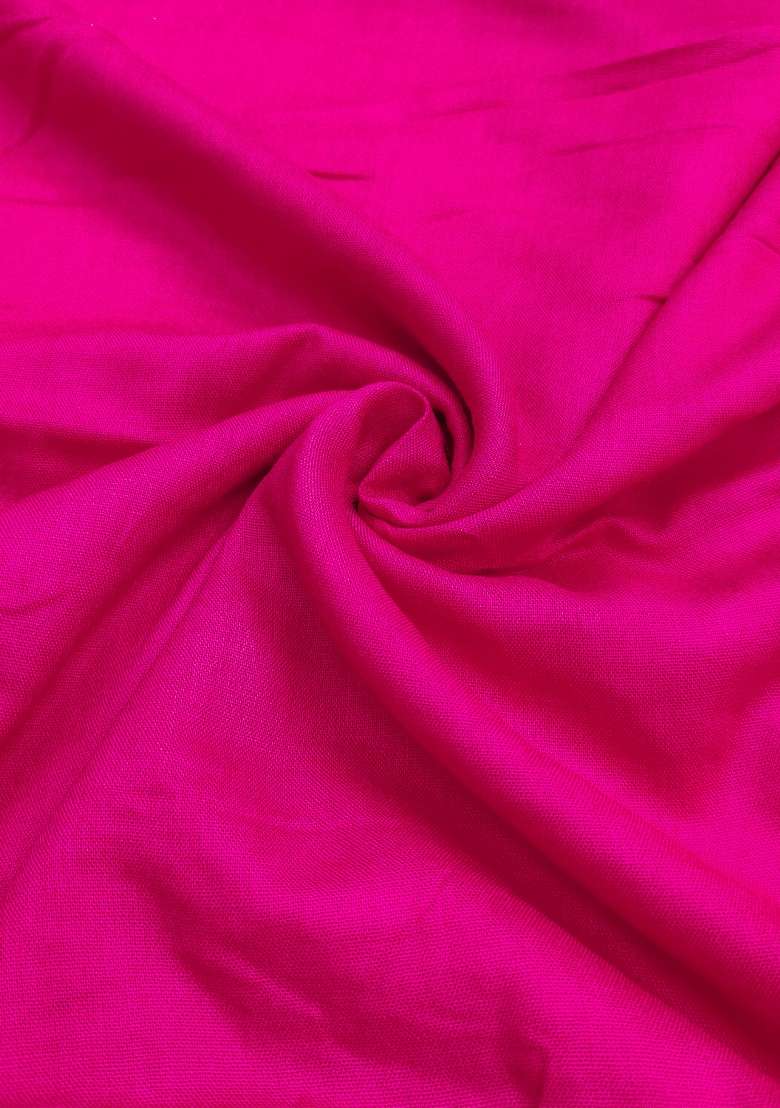 Pink Mirror Work Blended Punjabi Suit - Indya