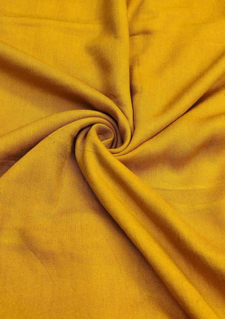 Light Green Embroidered Cotton Blend Dress Material - Indya