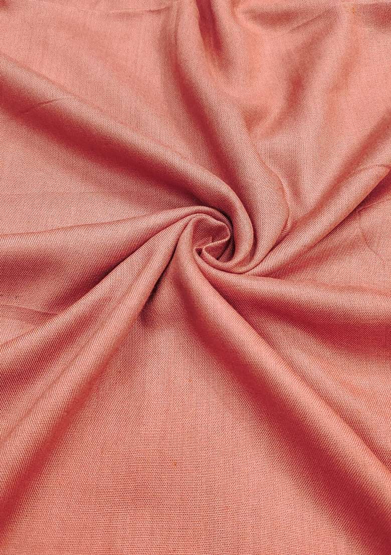 Peach Embroidered Cotton Straight Kurta Set - Indya
