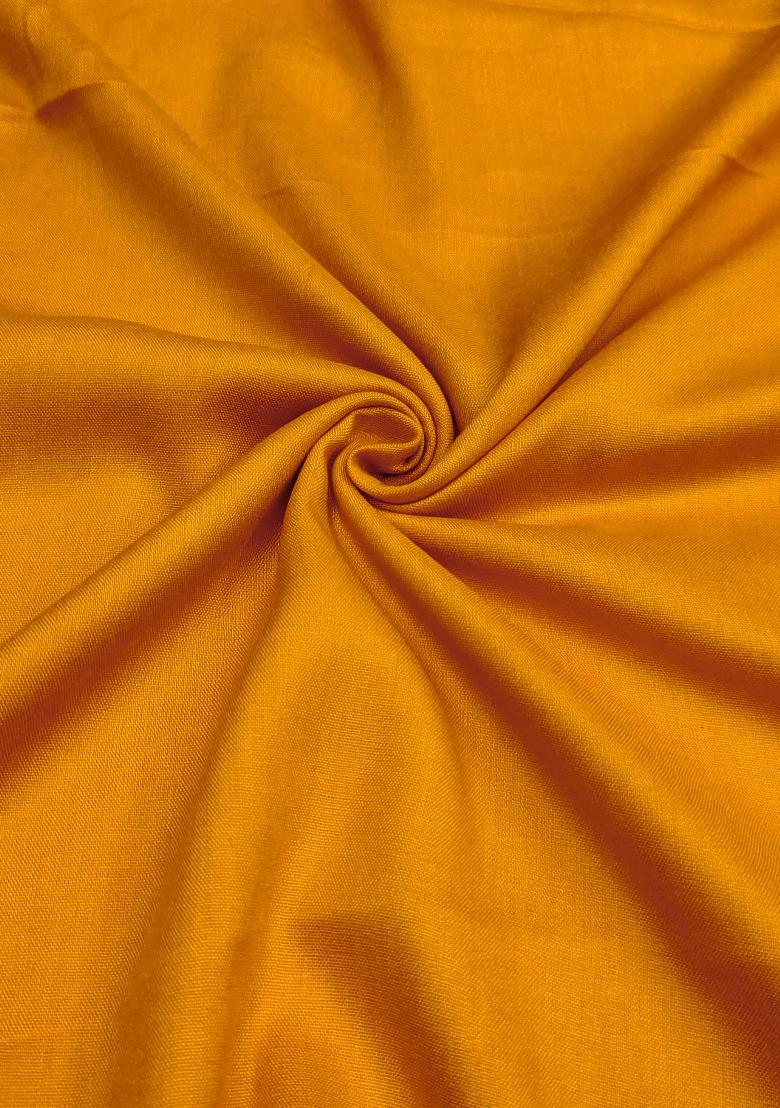 Red Embroidered Cotton Blend Dress Material - Indya