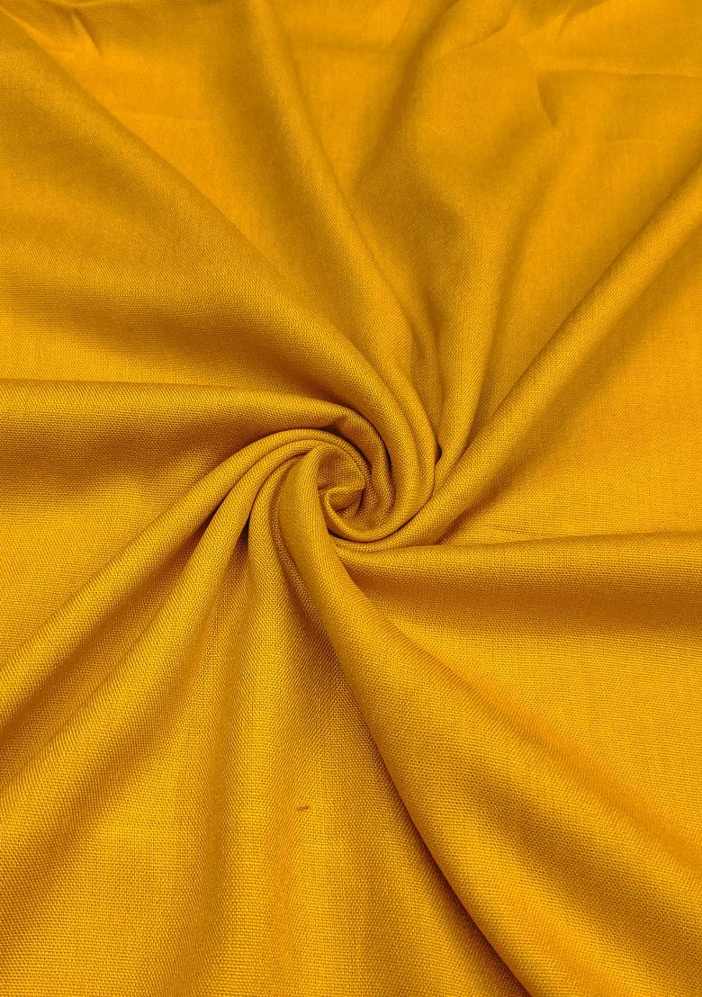 White Embroidered Cotton Blend Dress Material - Indya