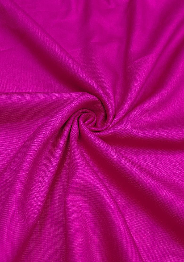 White Embroidered Cotton Blend Dress Material - Indya